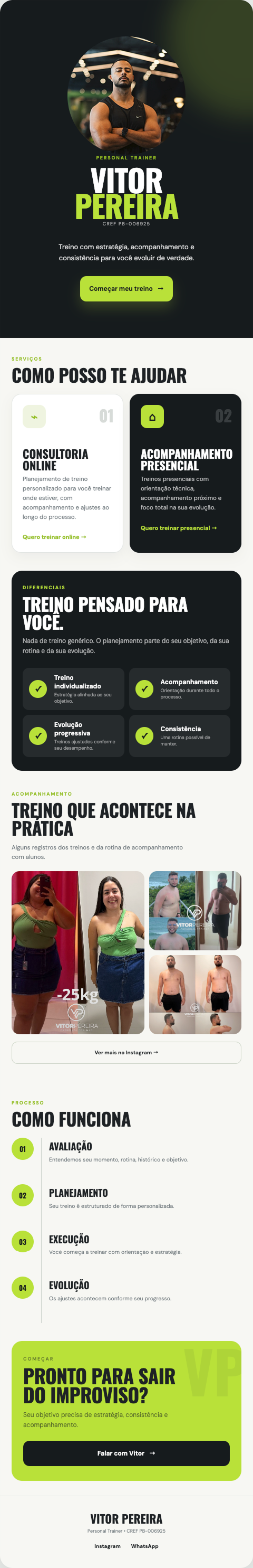 Página profissional para psicóloga